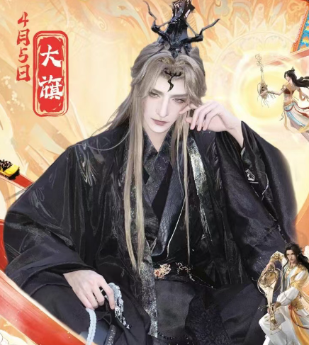 天津欢乐谷赢麻了！4.5来见国风coser大旗！